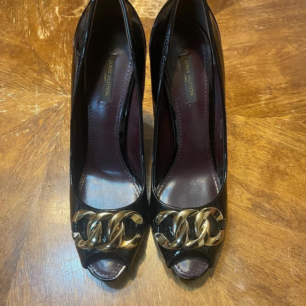 Burgundy Louis Vuitton Heels